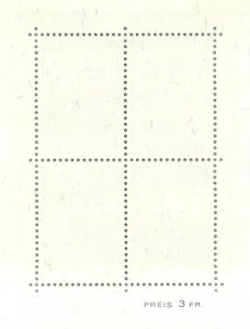 2. Liechtenstein 1970 Minnesingers Minisheet (75 x 95mm) MNH