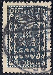 Austria #278 600 K Symbols of Agriculture used XF