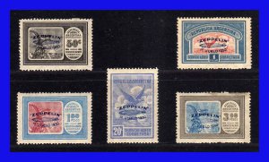 1930 - Argentina - Zeppelin - Scott n C 20 - C 24 - Sob azul - MNH - Gran lujo