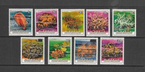 CORALS- COOK ISLANDS #O32-40 MNH