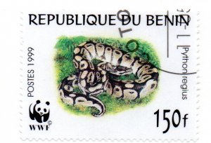 BENIN 1086b USED SCV $3.00 BIN $1.20 REPTILE