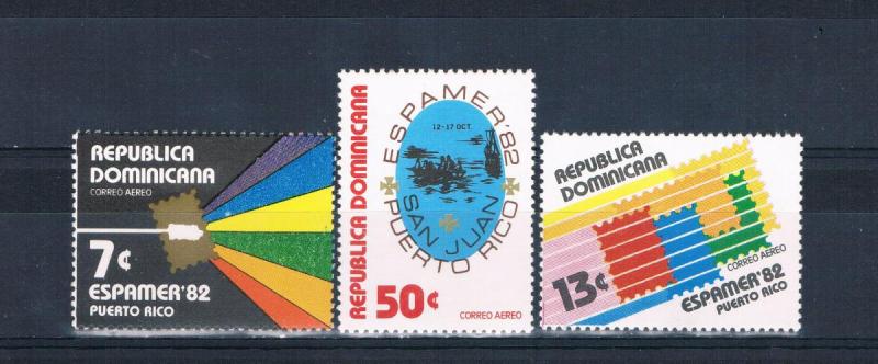 Dominican Republic C365-67 MNH set Stamp Exhibition (D0158)