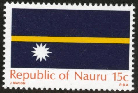 NAURU Scott 88 MNH** Flag stamp CV$0.55