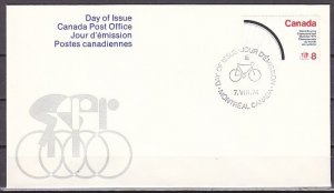 Canada, Scott cat. 642. Cycling Championship issue. First day cover. ^