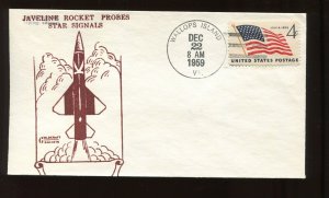 DEC 22 1959 JAVELINE ROCKET STAR SIGNALS ROCKET LAUNCH GOLDCRAFT COVER (LV 949)