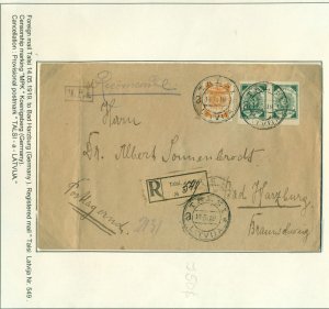 LATVIA: Nine 1919 PROVISIONAL Cancels on Covers & Cards - Rare