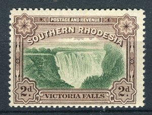 RHODESIA; 1932 early Victoria Falls issue fine Mint hinged 2d. value