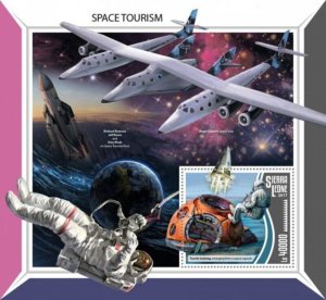 Sierra Leone - 2017 Space Tourism - Stamp Souvenir Sheet - SRL17808b