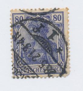  Germany 1920  Scott 128  used  - 80 pf, Germania