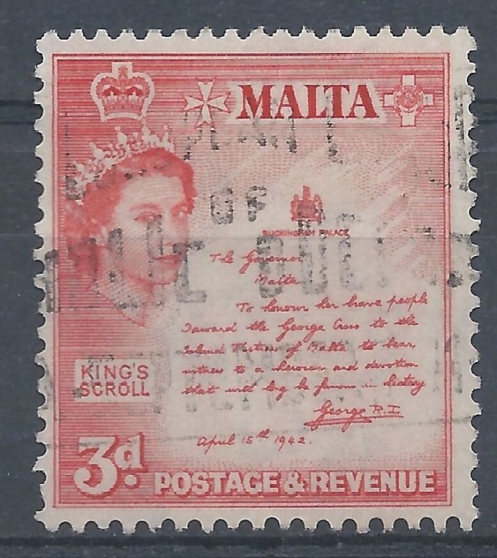 Malta 1956 - 3d - SG272 used