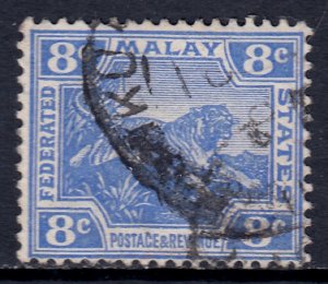 Malaya - Scott #46 - Used - Pencil on reverse - SCV $1.40
