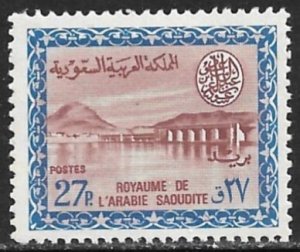 SAUDI ARABIA 1965-70 27p Saud Cartouche DAM Issue Sc 309 MNH