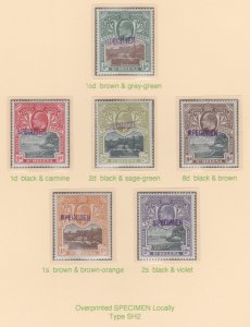 St HELENA 1903  KE7 PICTORIAL  SPECIMEN  set of 6