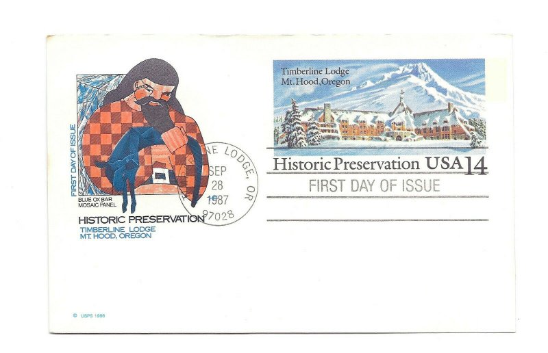 UX119 Timberline Lodge, Historic Preservation, Farnam, HF, FDC