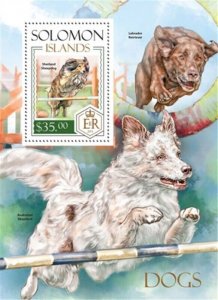 Solomon Islands - 2014 Dog Breeds - Stamp Souvenir Sheet - 19M-398