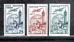 TUNISIA SC# 208-9 + C13 FVF/MOG