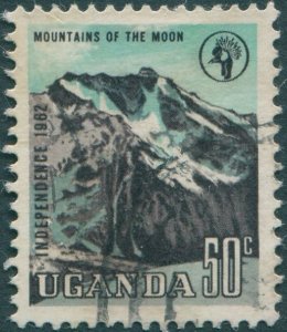 Uganda 1963 SG104 50c Mountains FU