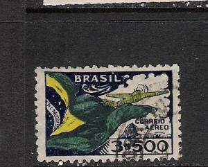 BRAZIL C31 VFU FLAG AIRPLANE 678B A