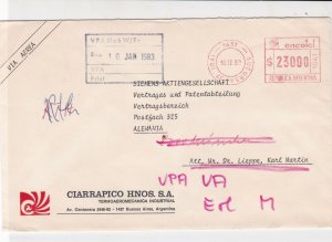 Argentina 1982 Airmail to Germany from Ciarrapico Hnos. S.A. Stamps Cover R18592