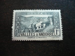 Stamps - French Andorra - Scott# 23 - Mint Hinged Single Stamp