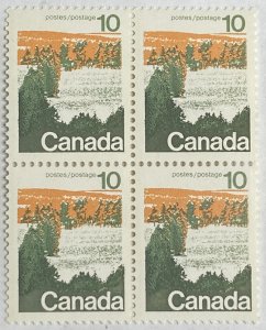 CANADA 1973-76 #594 Landscape Definitives - Block of 4 MNH