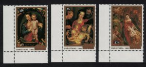 Cook Is. Paintings by Rubens Christmas 3v Corners 1986 MNH SG#1080-1082