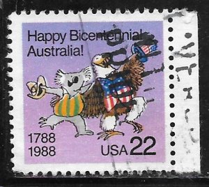 USA 2370: 22c Australia Bicentennial, used, VF