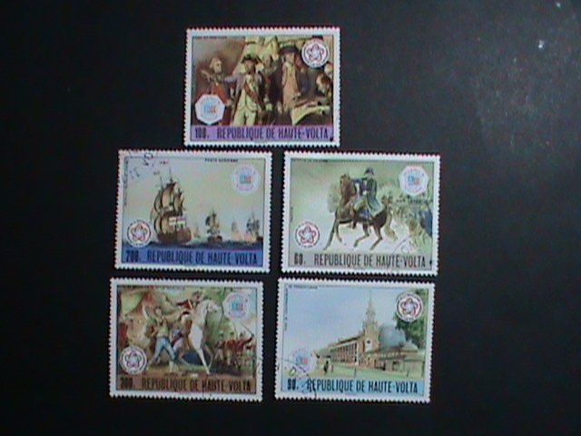 UPPER VOLTA STAMP-1976-BICENTENARY OF AMERICAN REVOLUTION CTO SET   VERY FINE