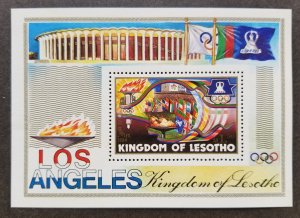 *FREE SHIP Lesotho Olympic Games Los Angeles 1984 Sport (ms) MNH *see scan