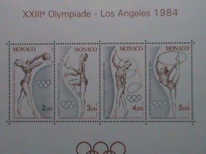 ​MONACO STAMP:1984 SC#1418 OLYMPICS GAME LOS ANGELES  MNH S/S SHEET