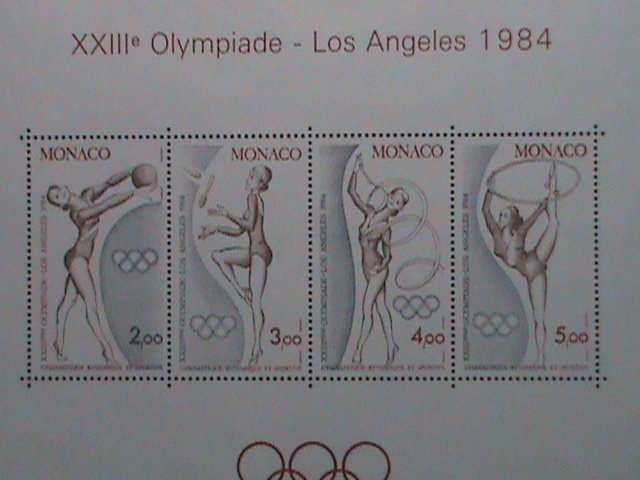 ​MONACO STAMP:1984 SC#1418 OLYMPICS GAME LOS ANGELES  MNH S/S SHEET