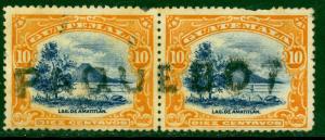 GUATEMALA 1902 10c Pair w PAQUEBOT Cancel Sc 118 Used