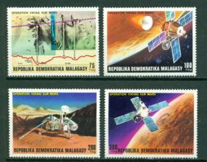 Malagasy Republic Scott #566-569 MNH Viking Project to Mars Space CV$4+
