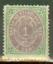 ED: Danish West Indies 5b mint creased corner CV $45