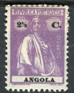PORTUGUESE ANGOLA;  1914-20s early Ceres issue fine Mint hinged 2.5c. value