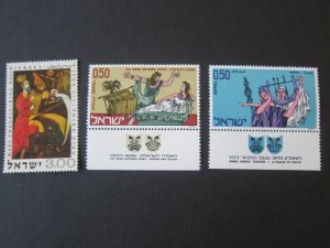 Israel 1969 Sc 399,440-441 Christmas Religion set MNH