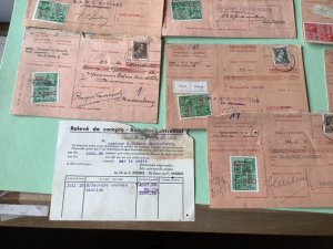 Belgium packet post receipts mostly 1938  11  item Ref A1974