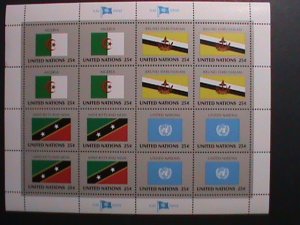 ​UNITED NATION-1989 SC#566-9 UN FLAG SERIES MNH SHEET-VF WE SHIP TO WORLD WIDE