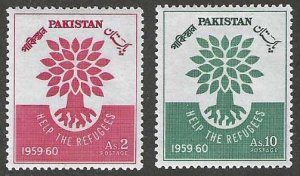 Pakistan 112-113 Mint SC:$.50