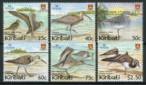 Kiribati Birds on Stamps 2004 MNH Birdlife Intl Shorebirds Waders Plovers 6v Set