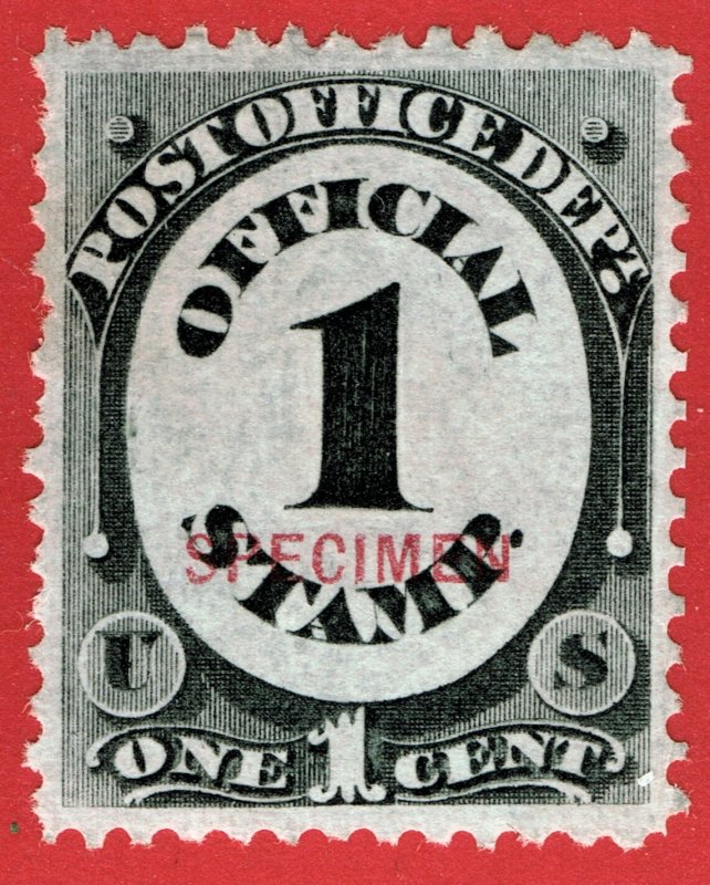 [0752] 1875 Scott#O47S 1¢ Black cv :$45