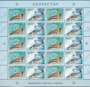 Kazakhstan - 2002 Fauna complete sheet Sc# 386 - MNH (2051)