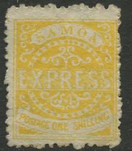 SAMOA - Scott 6c - Express -1879 - MNG - Golden Yellow - Single 1/- Stamp