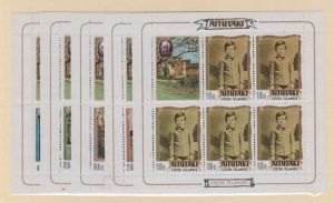 Aitutaki Scott #110-114 Stamps - Mint NH Souvenir Sheet