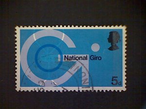 Great Britain, Scott #601, used (o), 1969, Post Office Bank, 5d