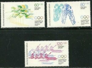 GERMANY BERLIN Sc#9NB213-9NB215 1984 Sports Complete SP Set OG Mint NH