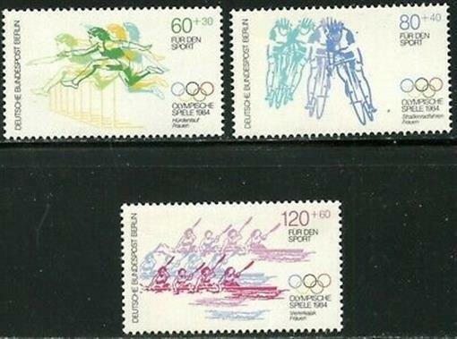 GERMANY BERLIN Sc#9NB213-9NB215 1984 Sports Complete SP Set OG Mint NH