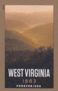 US 4790a Modern Imperf West Virginia Single