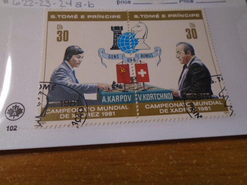 St Thomas and Prince Islands  #  622-24  used
