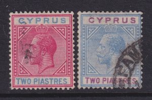 Cyprus, Scott 79-80 (SG 92-93), used